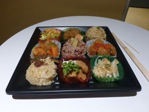 Medium/large bento box at Evah Dining Macrobiotic - JR Hakata in Fukuoka