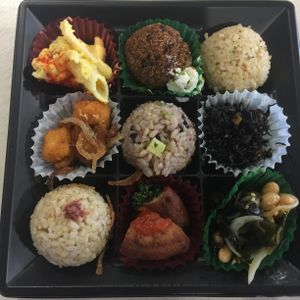 Delicious vegan bento box~ at Evah Dining Macrobiotic - JR Hakata in Fukuoka