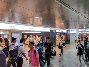 Go in this food street from the main Hakata station at Evah Dining Macrobiotic - JR Hakata in Fukuoka