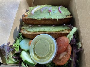 Avocado toast  at InfusionTea in Orlando