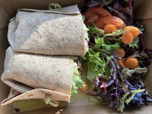 Ginger tempeh whole wheat wrap  at InfusionTea in Orlando