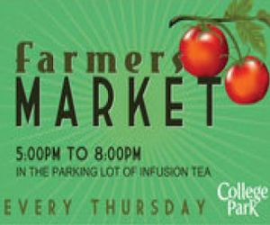 Farmers market in our parking lot thursdays. at InfusionTea in Orlando