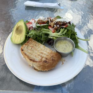 you pick two - endless summer salad and pesto cauliflower grilled cheese   at InfusionTea in Orlando