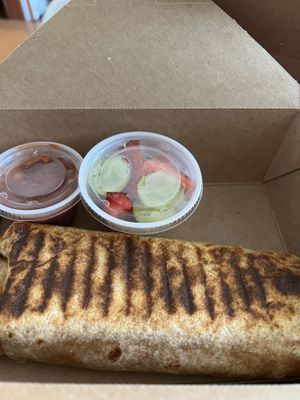 Vegan breakfast burrito   at InfusionTea in Orlando