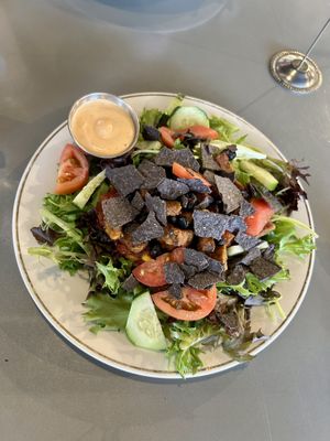 Taco salad  #Veganuary at InfusionTea in Orlando