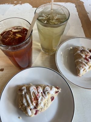 Tea and Vegan, GF Strawberry Scones  at InfusionTea in Orlando