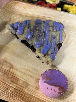 Macaroon and scone (catering!)  at InfusionTea in Orlando