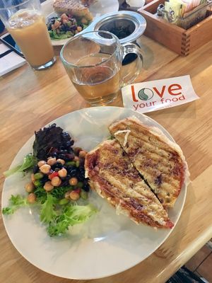 Berry Balsamic Vegan Grilled Cheese and Oolong Tea! at InfusionTea in Orlando