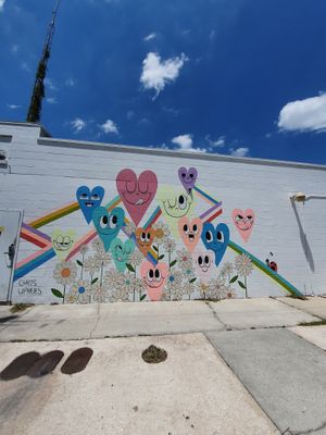 Mural outside  at InfusionTea in Orlando