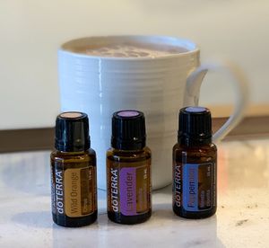 hot cocoa/ chocolate with doTERRA essentials oils for added benefits at Vitality Juicery in Dublin