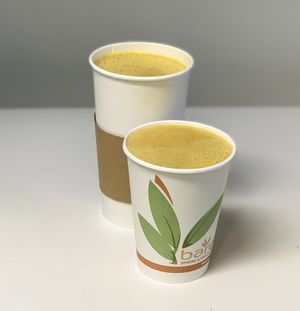 turmeric latte at Vitality Juicery in Dublin