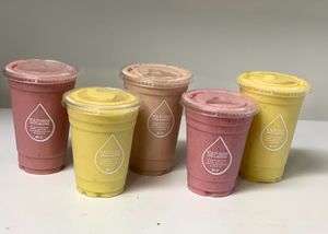 smoothies variety of flavors at Vitality Juicery in Dublin