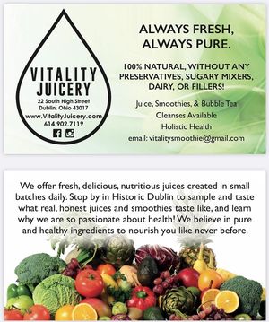 Vitality Juicery at Vitality Juicery in Dublin