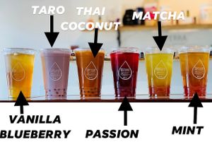 bubble tea descriptions seasonal availability at Vitality Juicery in Dublin