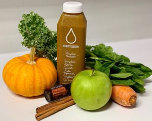 COLD- PRESSED JUICE 
PUMPKIN HARVEST at Vitality Juicery in Dublin