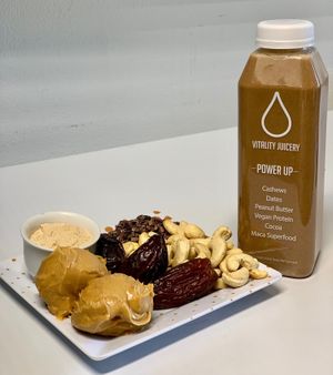 SEED MILK- POWER UP (REESE'S PEANUT BUTTER LIQUID FORM) at Vitality Juicery in Dublin