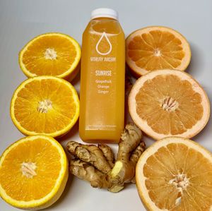 COLD- PRESSED JUICE 
SUNRISE at Vitality Juicery in Dublin