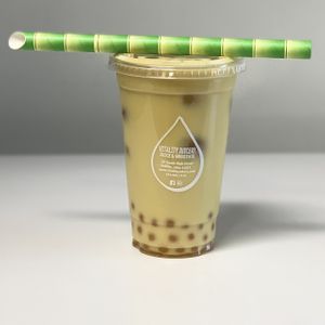 ALL NATUAL BUBBLE TEA- JASMINE GREEN MILK TEA at Vitality Juicery in Dublin