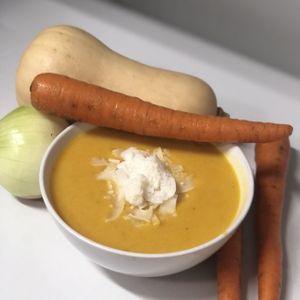 coconut squash soup at Vitality Juicery in Dublin