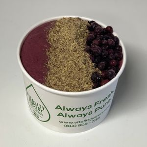 acai superberry smoothie bowl at Vitality Juicery in Dublin