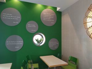 Indoors poetry at Escolha Natura in Lisbon