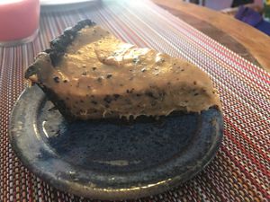 Vegan and gluten free pie at Biozone in Sao Paulo