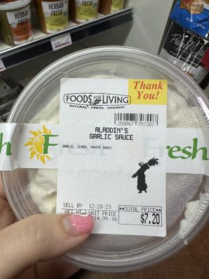 Now sold at foods for living  at Aladdin's in Lansing