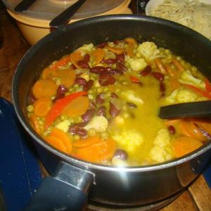 Black beans and rice wraps (right) stuffed courgettes (rice filling, Arab style, top left hand corner) at Jam-me in Viseu