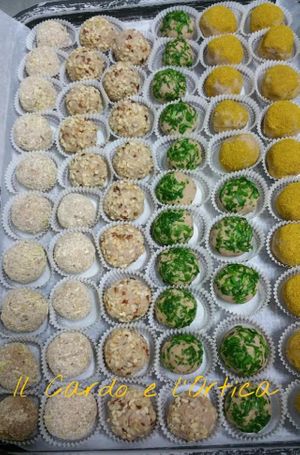 Bon bon di castagne vegan at Il Cardo e l'Ortica in Mondovi