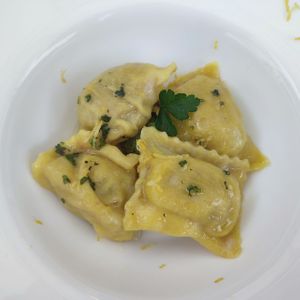 Ravioli mediterranei   at Il Cardo e l'Ortica in Mondovi