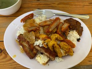 Mixed buffet plate  at Chan Nhu II in Ho Chi Minh City
