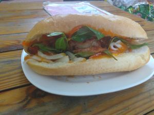 Vegan char siu Bahn mi at Chan Nhu II in Ho Chi Minh City