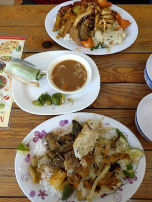 Buffet plates at Chan Nhu II in Ho Chi Minh City