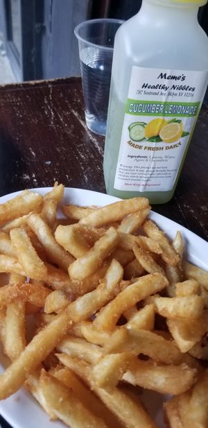 Fries 😍 at Meme's Healthy Nibbles in Brooklyn