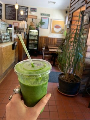 This was a very good smoothie! at Meme's Healthy Nibbles in Brooklyn