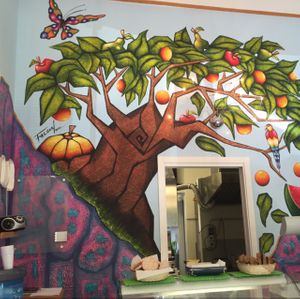 Indoor deco at Mama in Milan