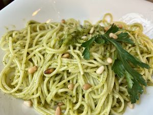spaghetti pesto at Vapiano in Leipzig