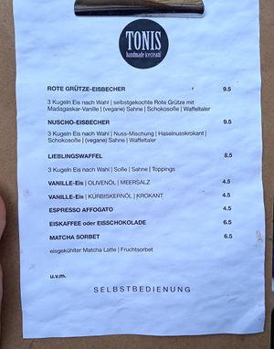 menu 2024 at TONIS in Leipzig