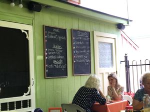 Daily features (Vegan Chocolate Cake!!) at Desert Rose Cafe in Elora