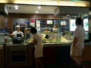 stall front at Chuan Kah Hock Vegetarian in West Singapore