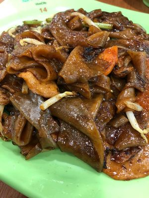 Fried hor fun was nice, but can request for less oily.  at e Veg 益素食 - VivoCity in Central Singapore
