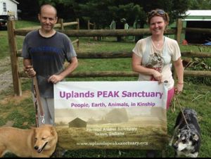 PEAK co-founders Michelle and Mark Pruitt! at Peak Animal Sanctuary in Freedom