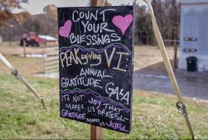 Count your blessings. at Peak Animal Sanctuary in Freedom