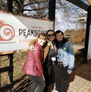 Friends at PEAKsgiving— our annual gratitude gala! at Peak Animal Sanctuary in Freedom