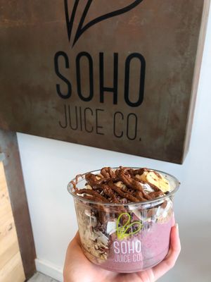 Soho Açaí Bowl (veganized) at SoHo Juice in St Petersburg