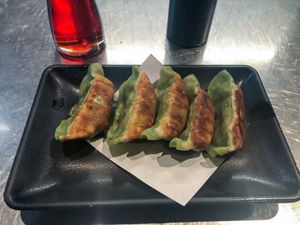 Vegan Pan Fried Dumplings  at Urban Ramen in Los Angeles