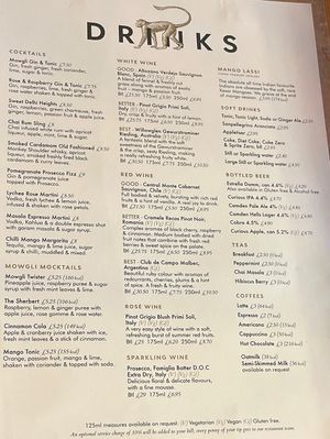 Vegan Wines available   at Mowgli in Manchester