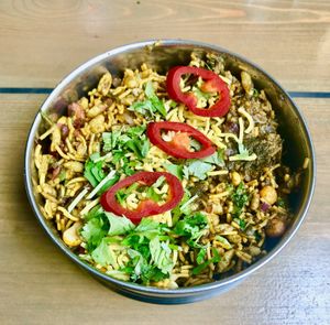 Bhel puri   at Mowgli in Manchester