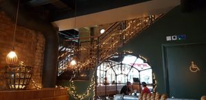 Interior at Mowgli in Manchester