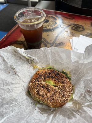 Veganized version of The Captain with added avocado   at Satellite Cafe in Philadelphia